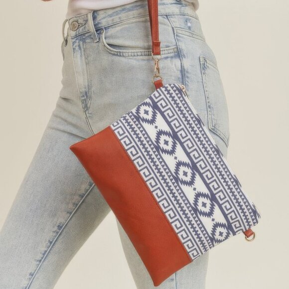 Aztec Crossbody & Wristlet Bag - Picture 2 of 4